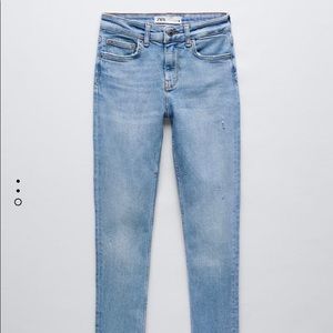 Zara horizon blue 80s skinny jeans